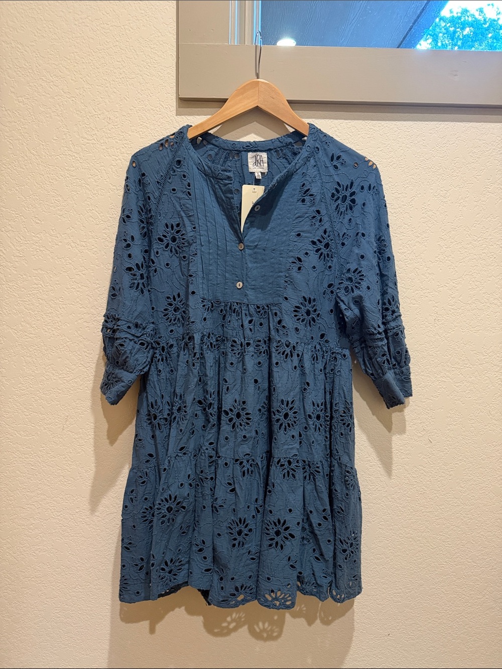 Senreve Blue Eyelet Tunic Dress for Kids